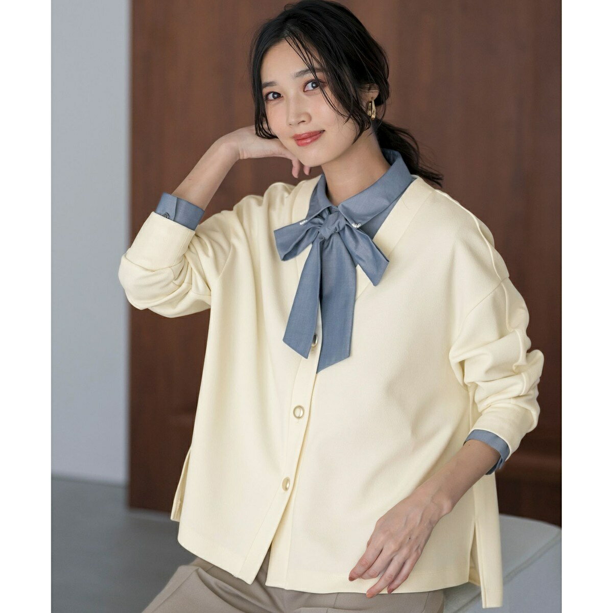 カットジョーゼット カーディガン／エニィスィス（ANY SIS）