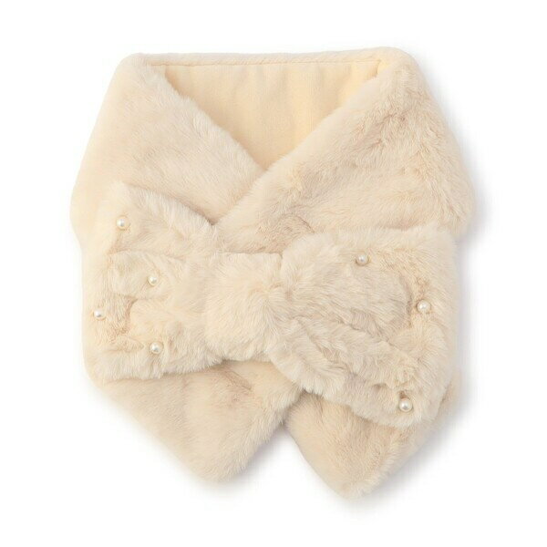 ふわもちパールリボンマフラー／アンパサンド（Ampersand）