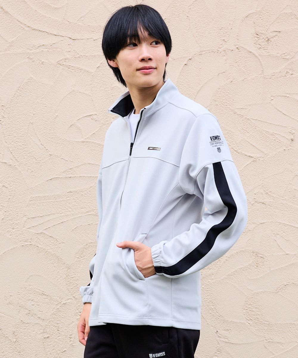 【K-SWISS/ケースイス】鹿の子ダンボールトラックジャケット／ケースイス（K-SWISS）