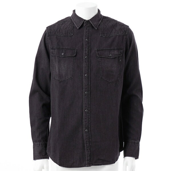 ブラックデニム ウエスタンシャツ／リプレイ（REPLAY）