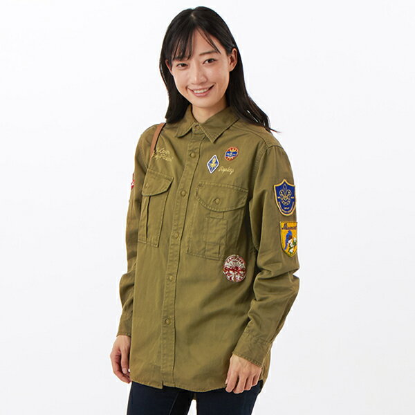 アーミーパッチ ボーイフィットシャツ／リプレイ（REPLAY）(4.0)