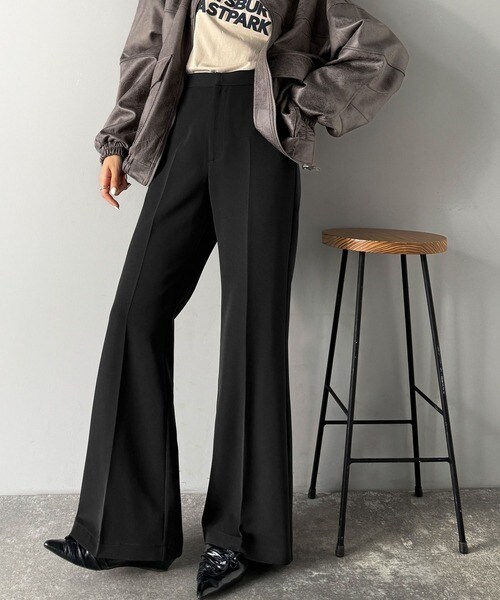 【UVカット・防しわ機能】洗濯機OKの最強アイテム！美脚シルエットフレアパンツ／クラシカルエルフ（Classical Elf）