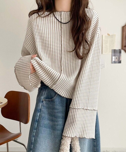 【2025AW新作】垢抜け愛されスタイル♪前後2wayヘビーワッフルメロウプルオーバー（長袖）／クラシカルエルフ（Classical Elf）