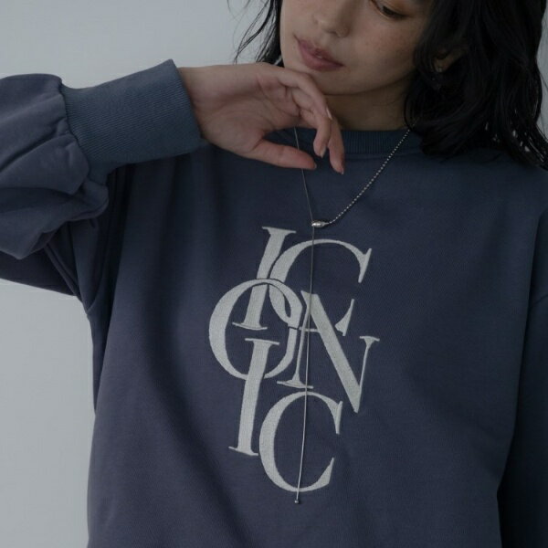 ラウンドヘムロゴスウェット／ギャレスト（GALLEST）