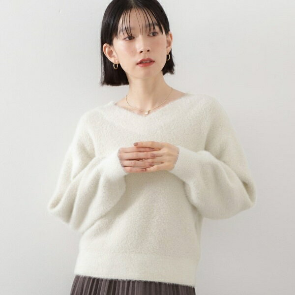 丸井(マルイ)楽天市場店の【洗える】上品にきらめく フェザーラメニット／ザ ショップ ティーケー（THE SHOP TK）｜アングル2