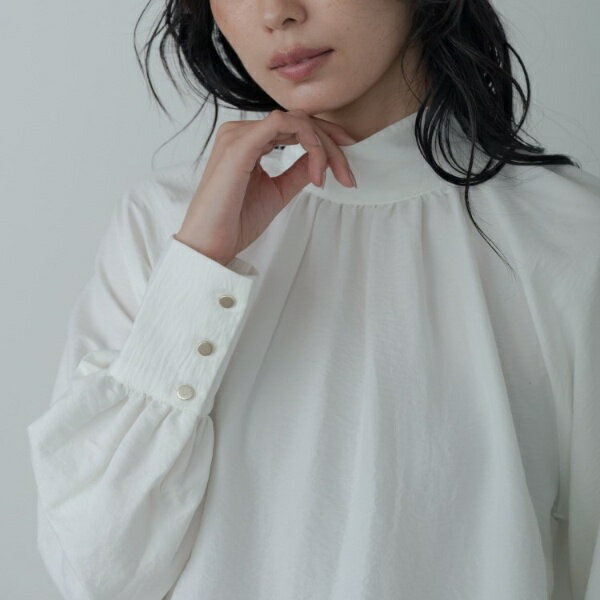 ヴィンテージワッシャーハイネックブラウス／ギャレスト（GALLEST）