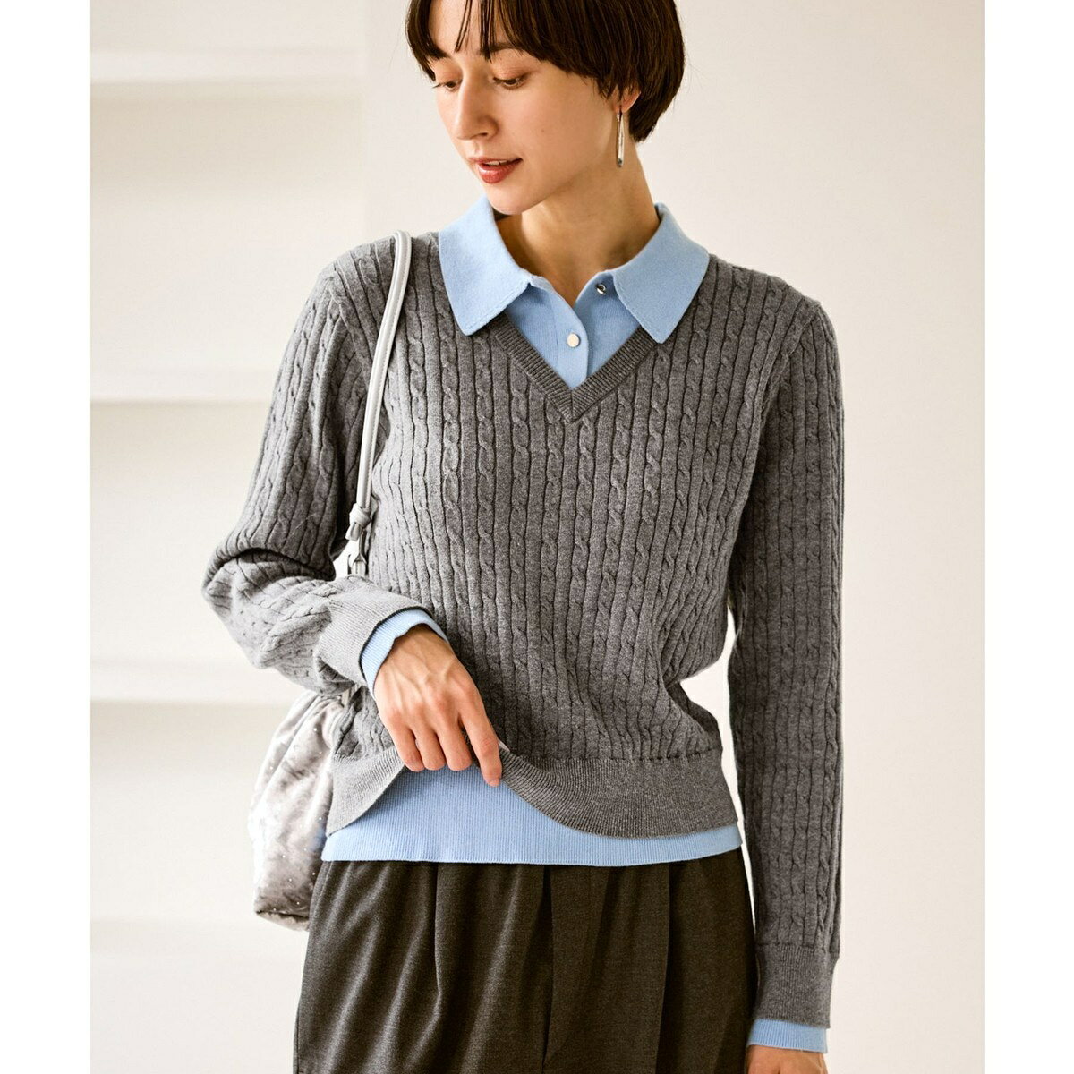 【新色追加】フェイクレイヤードニットプルオーバー／ロペピクニック（ROPE' PICNIC） 0101marui-13056908 丸井(マルイ)楽天市場店 サンプル画像2