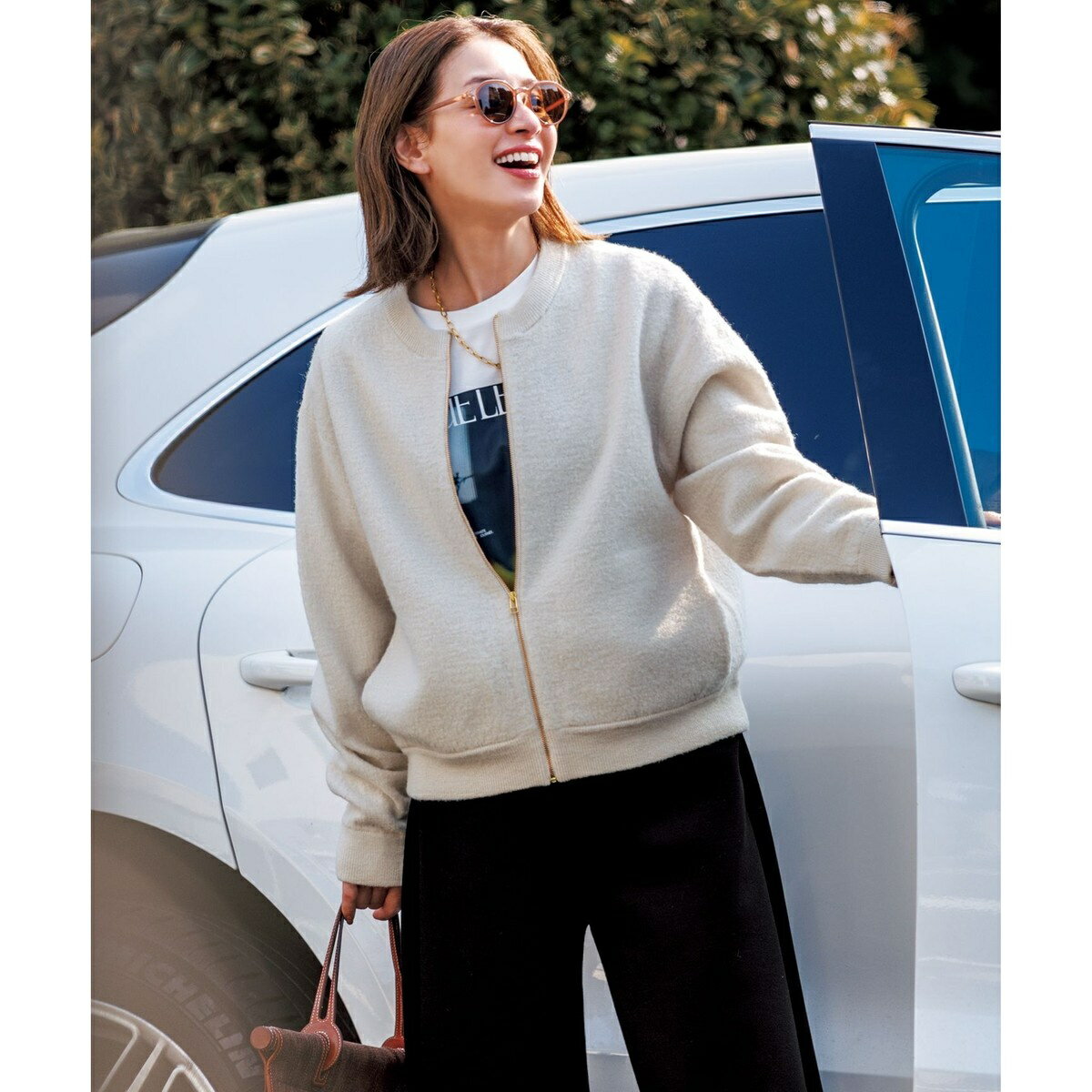 ウールミルド ZIPニットブルゾン／アンフィーロ（UNFILO）のサムネイル