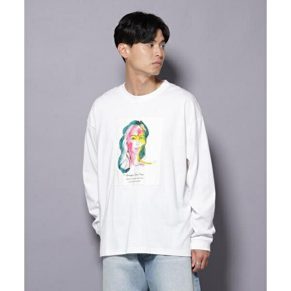Anti Soaked(R)×SUNCHAIポートレート汗染み防止 Tシャツ長袖／ナノユニバース（NANO universe）