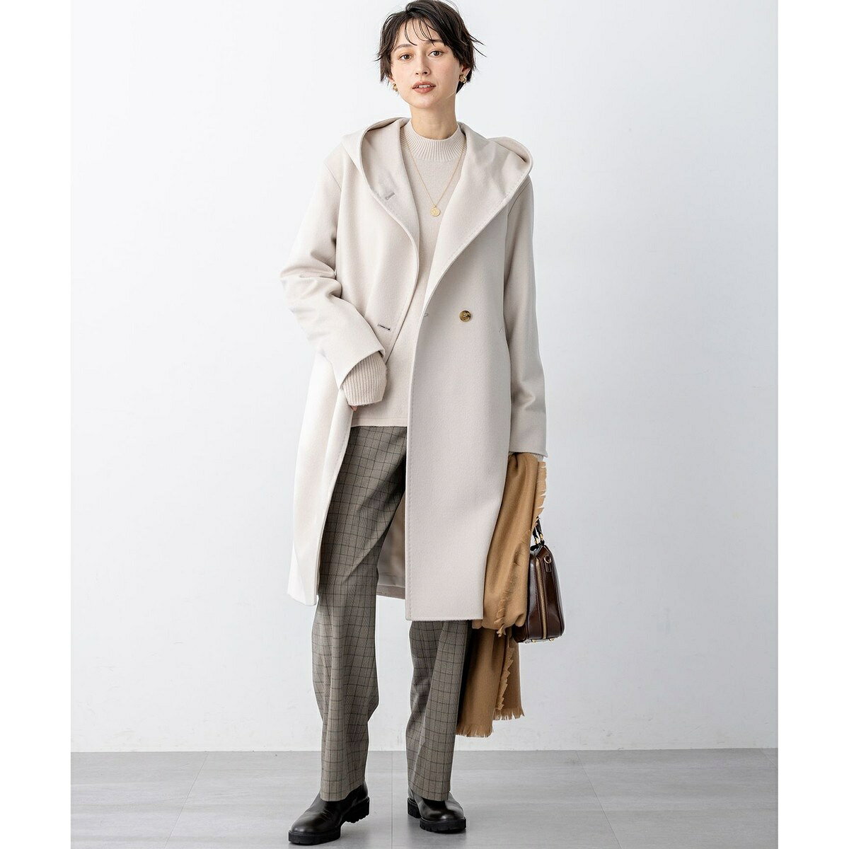 ウールカシミヤビーバー フーデット コート／23区（23KU） 0101marui-13057551 丸井(マルイ)楽天市場店 サンプル画像2