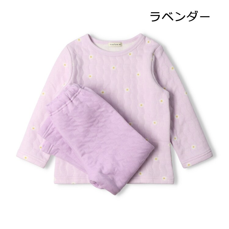 【WEB限定】小花柄キルト長袖パジャマ／キッズフォーレ（Kids Foret）