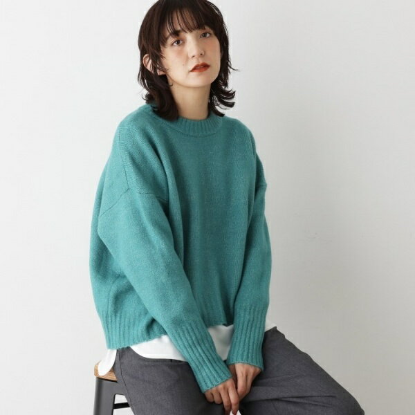 【洗える】クルーネックワイドニット／デッサン（Dessin）