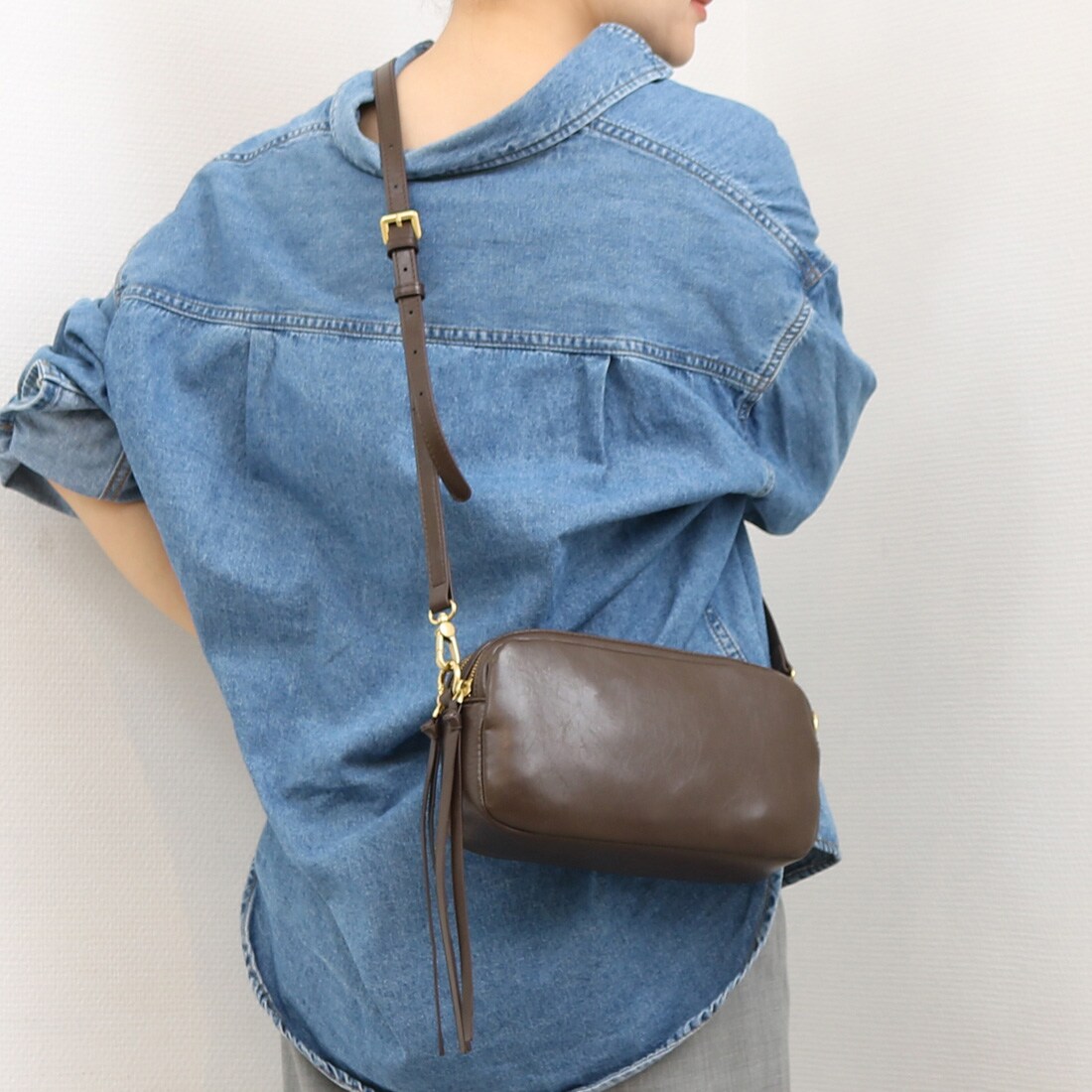 カシュカシュ cachecache / ダブルジップ2wayショルダー／カシュカシュ（cache cache）