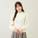 アーガイルリボンニット/ローズティアラ(Rose Tiara)