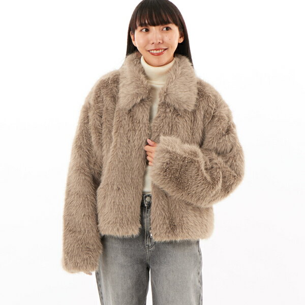 シャギーショートコート／プレフェリール（PREFERIR）