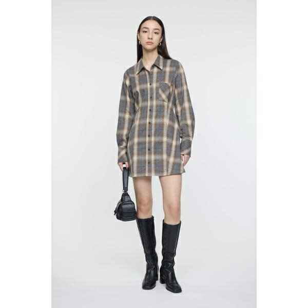 CHECK SHIRT ドレス／マウジー（MOUSSY）