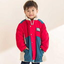 タフタxボア異素材配色マウンテンパーカー(90~130cm)/ノイユ エーム ベベ(Noeil aim BeBe)