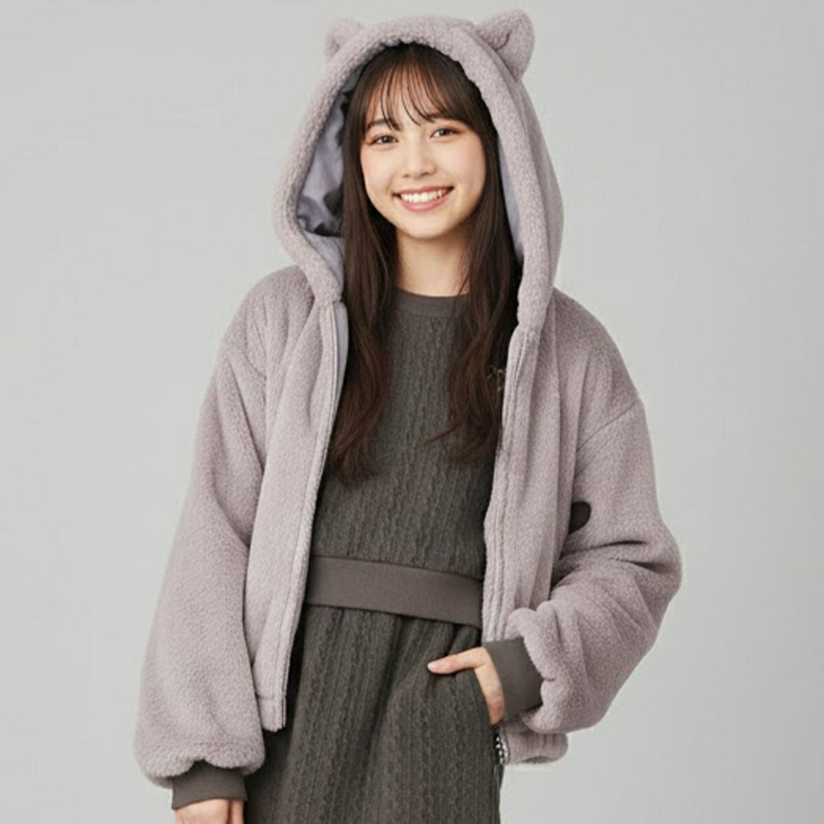 【milky coast】猫耳ファーパーカー／ピューピルハウス（Pupil House）