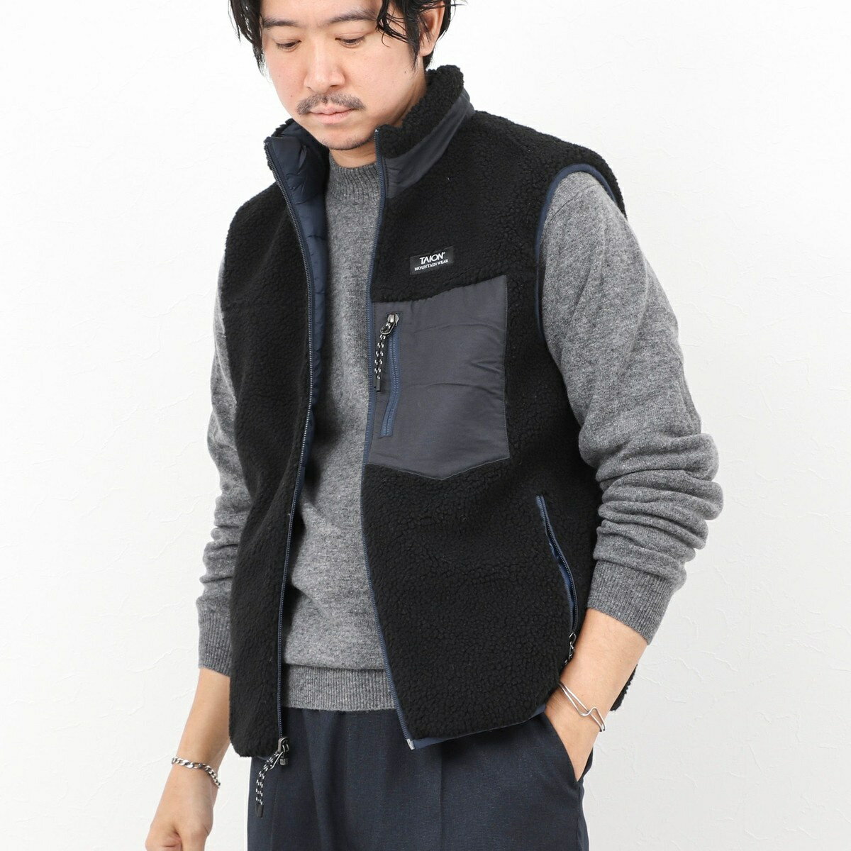 【TAION/タイオン】DOWN×BOA REVERSIBLE VEST 25AW／ノーリーズ グッドマン（NOLLEY’S goodman）