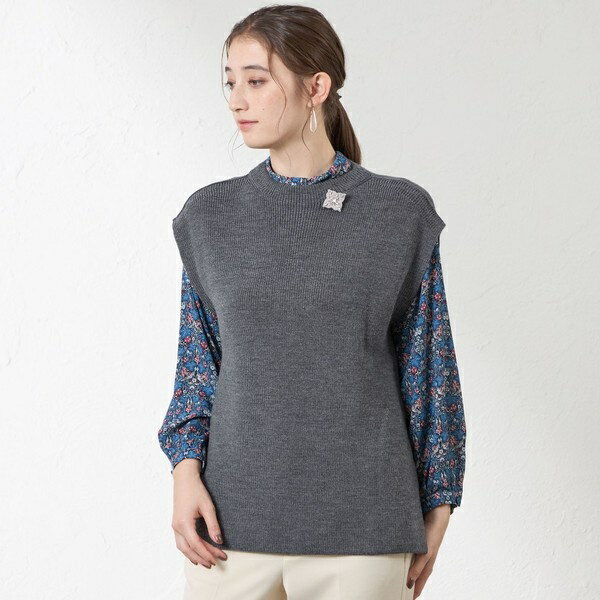 チュニックニットベスト／アマカ（AMACA）