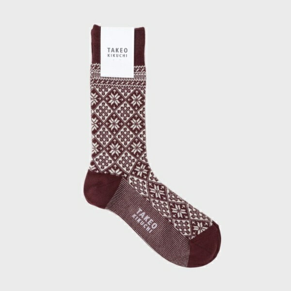 雪柄ソックス／タケオキクチ（TAKEO KIKUCHI）