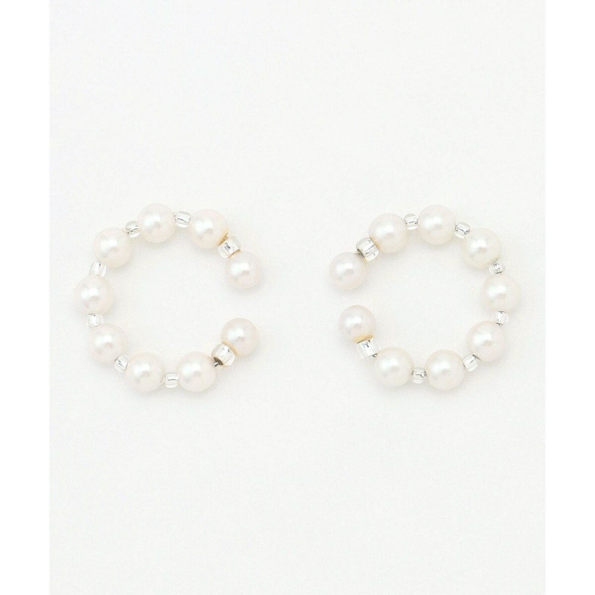 【WEB限定・2way・2set】パール イヤカフ リング／Jプレス（J.PRESS）