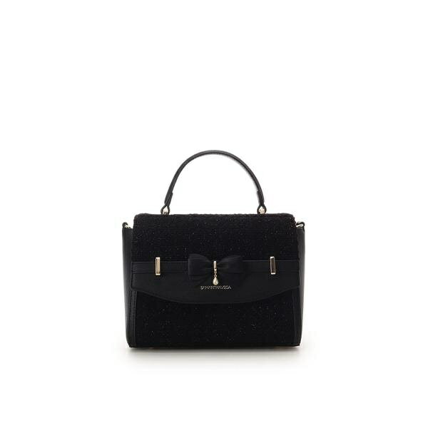 ラメツイードアクセントリボンショルダーバッグ／サマンサベガ（Samantha Vega ）