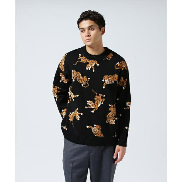 B omnivore／ビーオムニボー TIGER KNIT TOP／ビーバー（BEAVER）