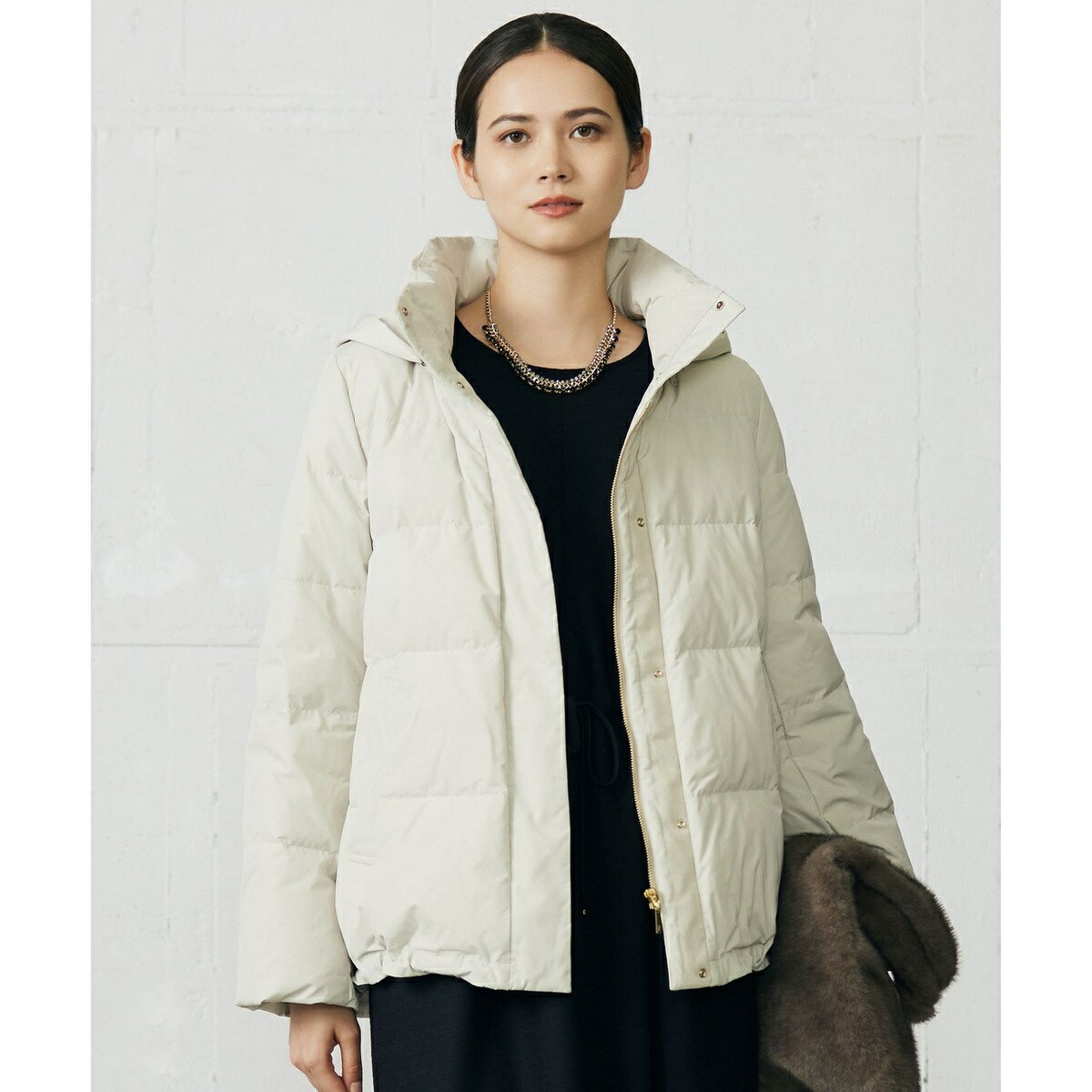 【WEB限定カラーあり・SHIHOさん着用】マイクロタッサーダウン コートII／自由区（JIYU-KU）