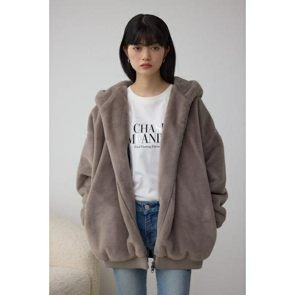 フェイクファーブルゾン／アズールバイマウジー（AZUL BY MOUSSY）