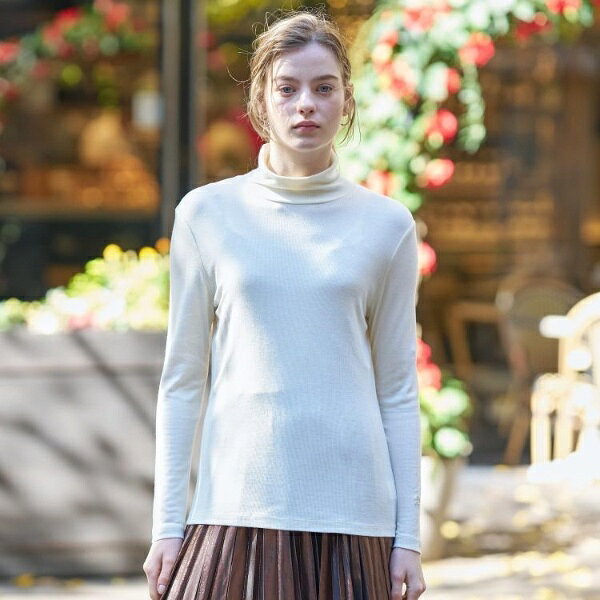 【インナー使いに最適しっとり暖かな保湿素材】タートルネックプルオーバー／ドレステリア（DRESSTERIOR）