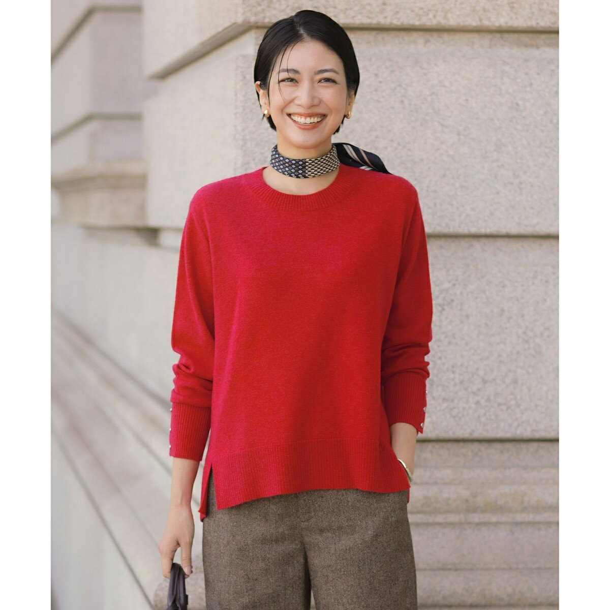 CASHMERE BLEND クルーネック ニット／Jプレス（J.PRESS）