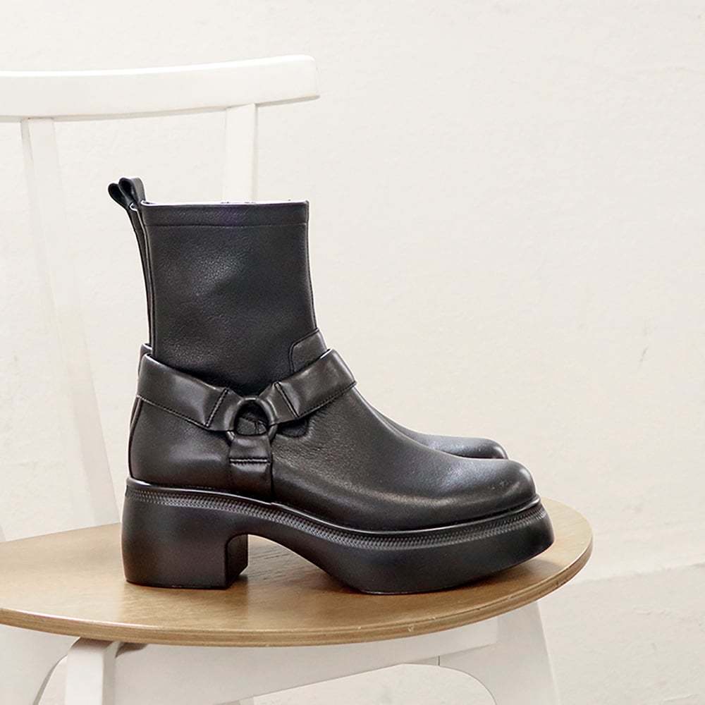 [25秋冬新作]撥水｜厚底リングブーツ／エーエヌワイオー（ANYO）