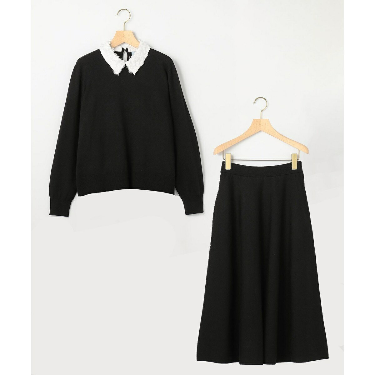 襟付きニットアップ／組曲（KUMIKYOKU）