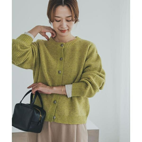 ハミルトンウール畦クルーネックカーディガン／アーバンリサーチ ドアーズ（URBAN RESEARCH DOORS）