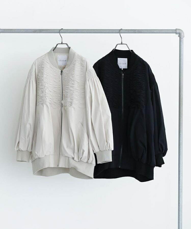 ■ESCAR シャーリングブルゾン／グリーンパークス（Green Parks）