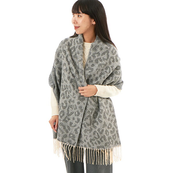 レオパード＆ヘリンボーン柄JQストール／ユウキュウ（U.Q）