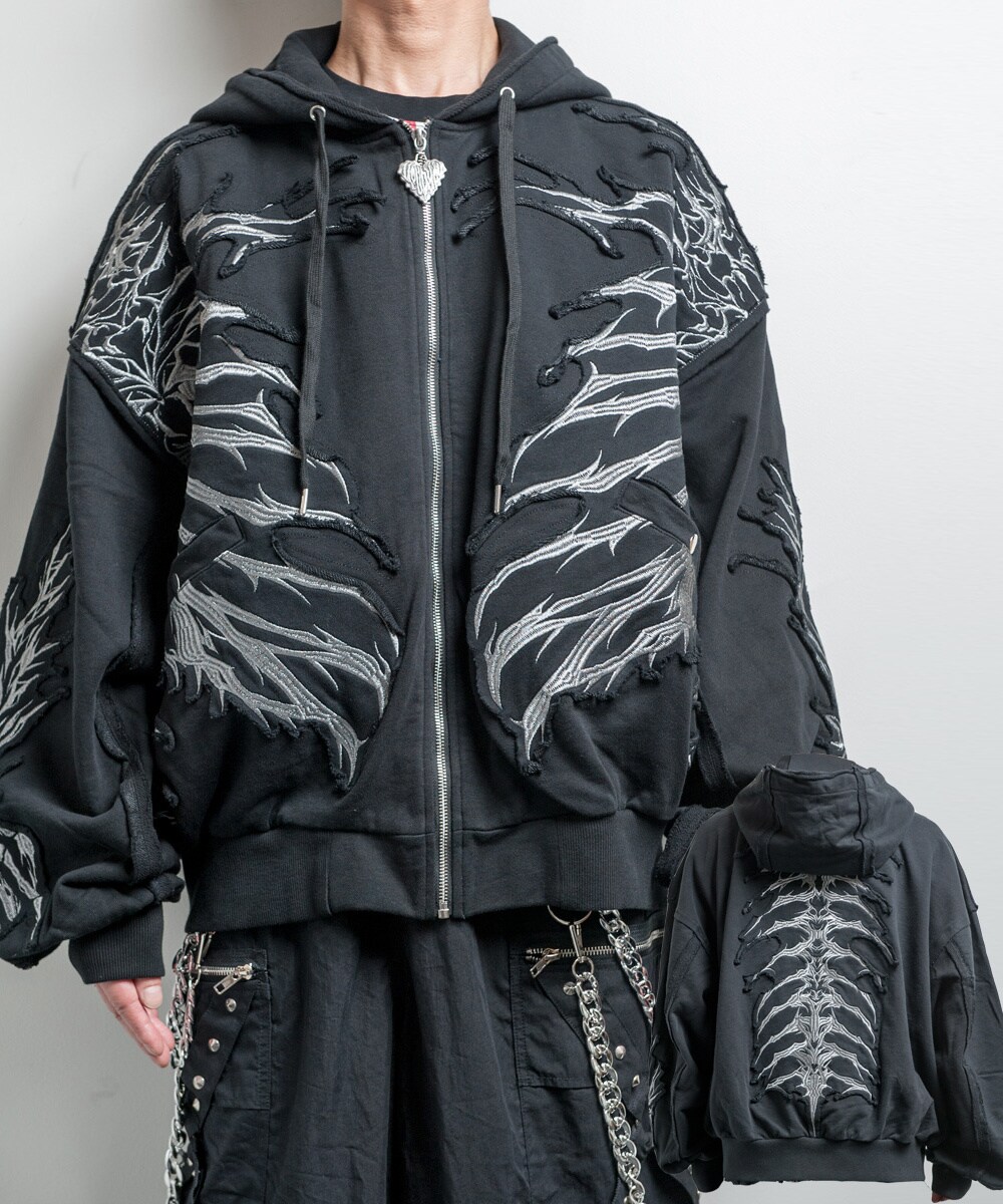 CRIMSON GHOST HOODIE(クリムゾン ゴースト フーディー)ビッグシルエット ジップ/バックステージパス(backstagepass)