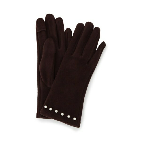 【手洗い可】フェイクパール付きジャージグローブ／イッツデモ（ITS'DEMO）