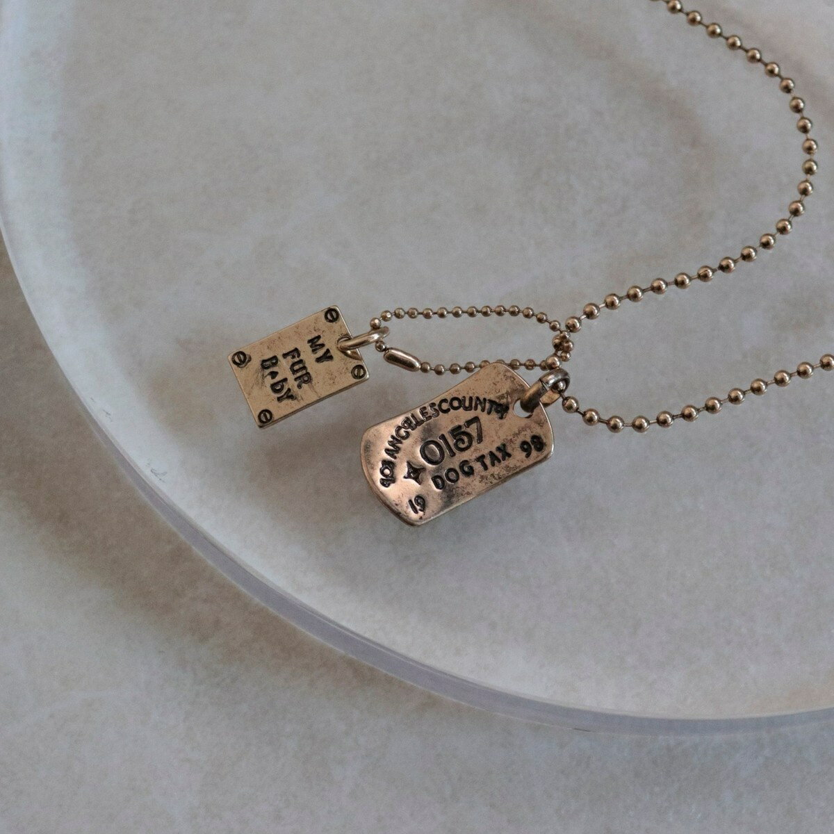 アンティークタグネックレス／フレディエミュ（fredy emue）