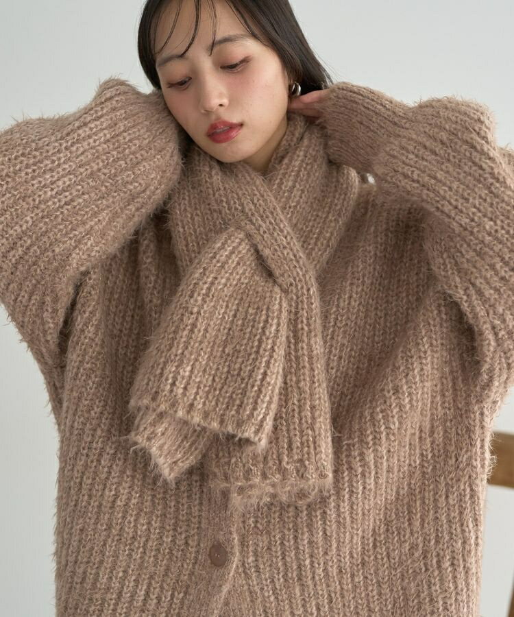 カラーミックスシャギーマフラー／アースミュージック＆エコロジー（earth music＆ecology）