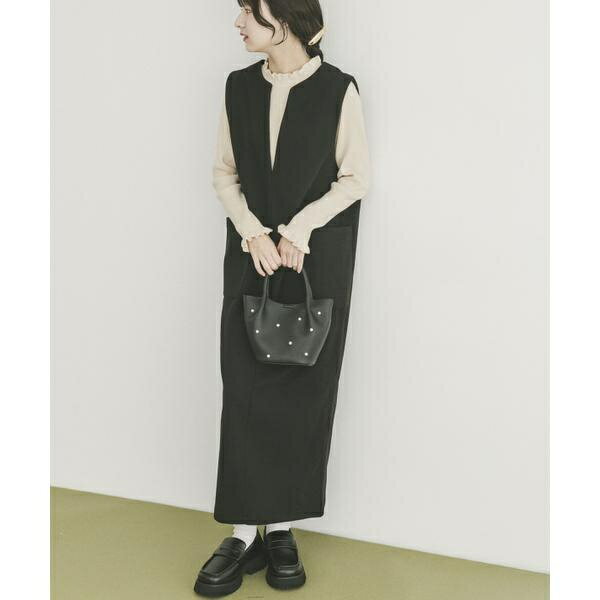 ジャージメルトンジャンパースカート／アイテムズ アーバンリサーチ（ITEMS URBAN RESEARCH）