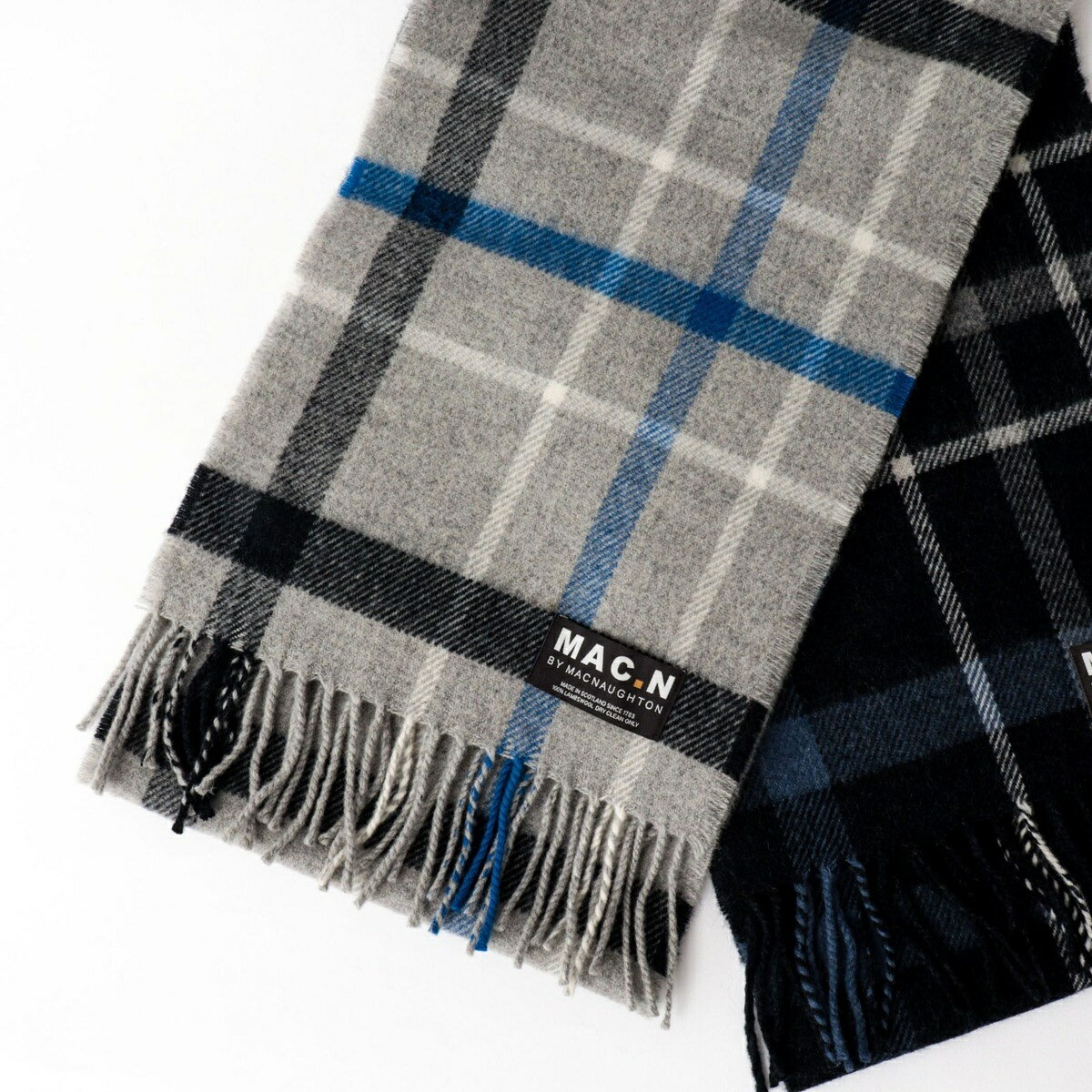 【MAC.N/マックエヌ】Lambswool Inchfad Scarf 25／ノーリーズ グッドマン（NOLLEY’S goodman）