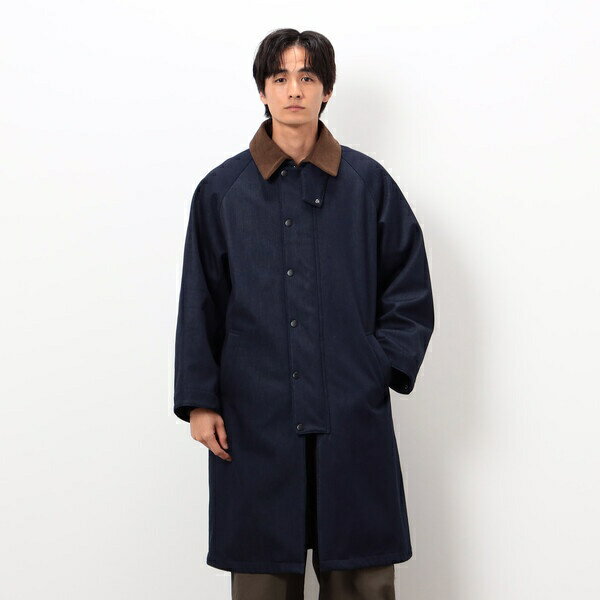 樂天商城 - フリースボンディング ロングコート／パープル＆イエロー（Purple ＆ Yellow）