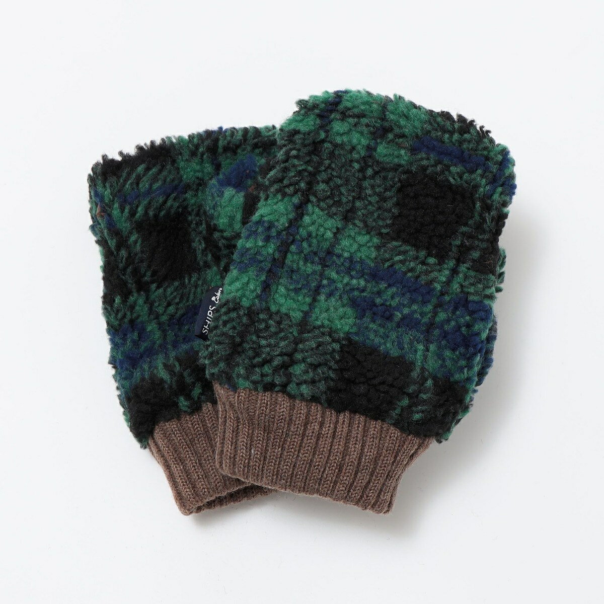 SHIPS Colors:ボア フィンガーレス グローブ／シップス カラーズ（SHIPS Colors）