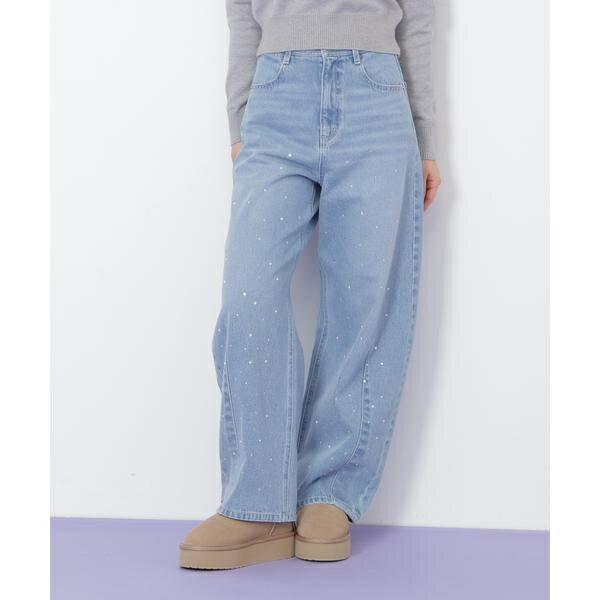 ビジュートッピングデニムパンツ／ジル バイ ジル スチュアート（JILL by JILL STUART）