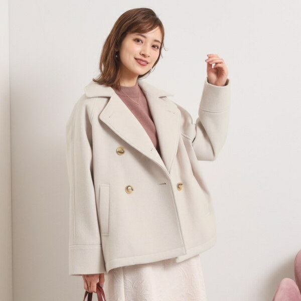 カットメルトンミドル丈コート／イッツデモ（ITS'DEMO）