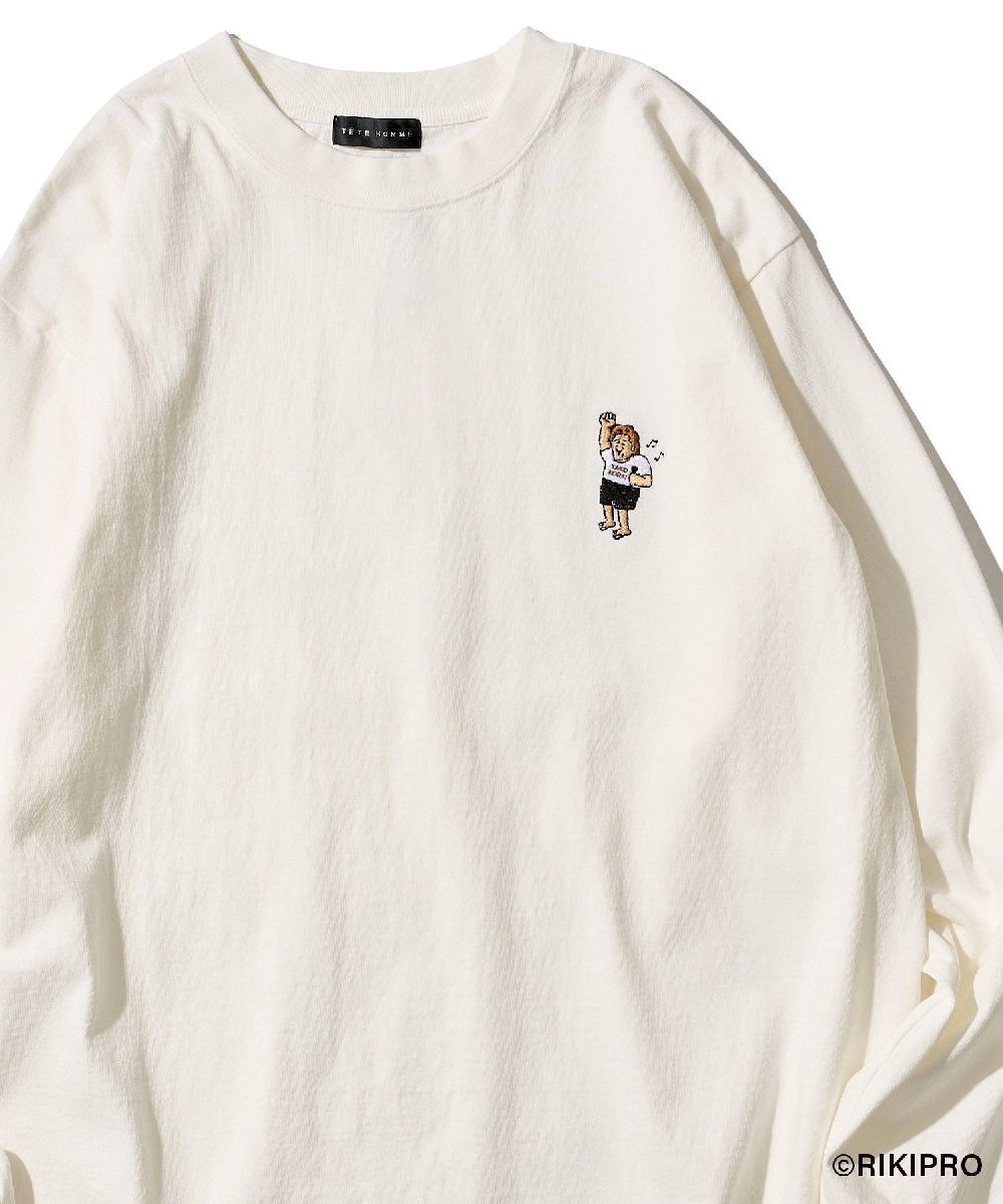 【ゆる〜い長州さん】カラオケ刺繍ロンT／テットオム（TETE HOMME）