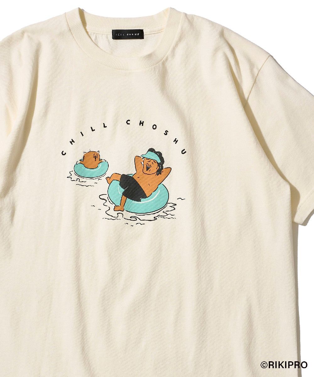 【ゆる〜い長州さん】浮き輪Tシャツ／テットオム（TETE HOMME）