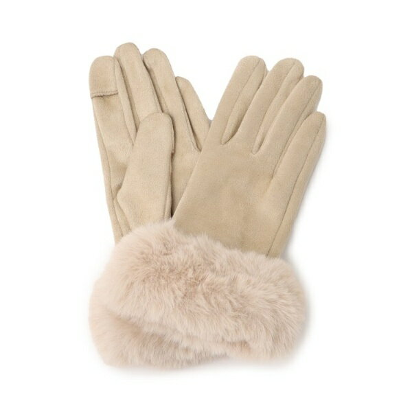 手首フェイクファー五指グローブ／シューラルー（SHOOLARUE）